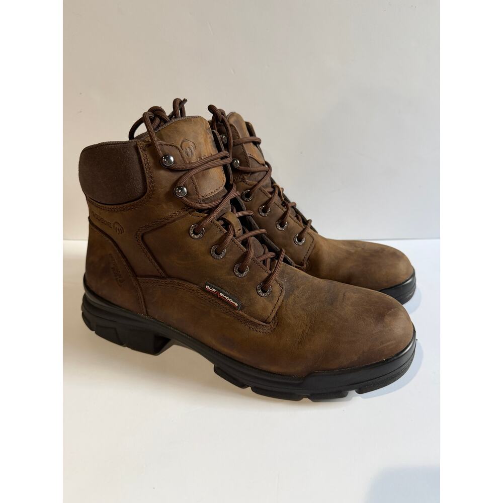 Wolverine Durashocks Icon 6 in SOFT TOE Work Boots Men Dark Brown Size 11.5 - Picture 6 of 13